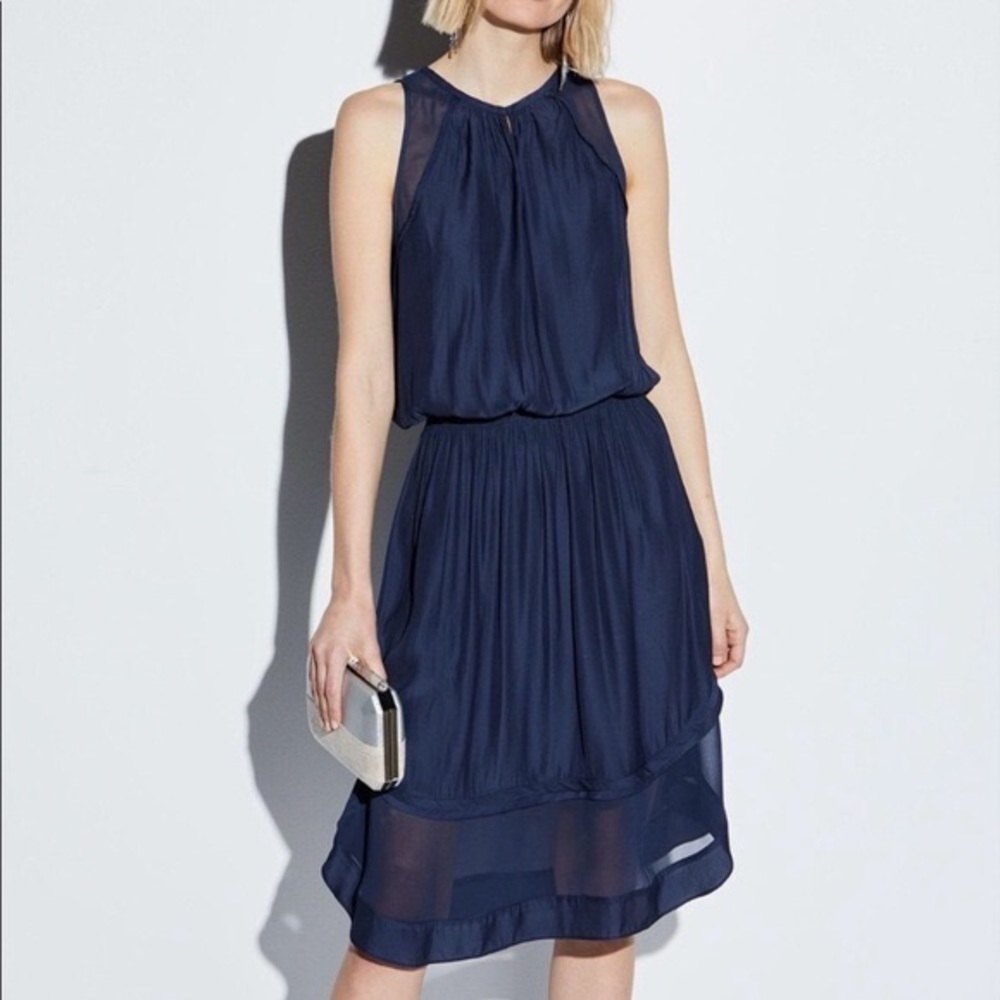 Ramy Brook  Midi Dress sleeveless Blue Size L